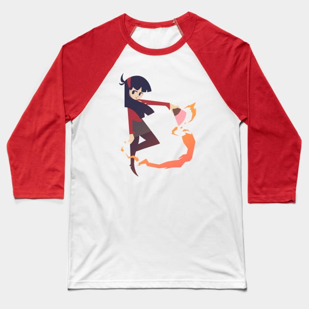 Angel of Fire Baseball T-Shirt by KyleLabriola